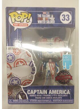 Funko Pop Captain America 33 Art Series Special Edition Marvel